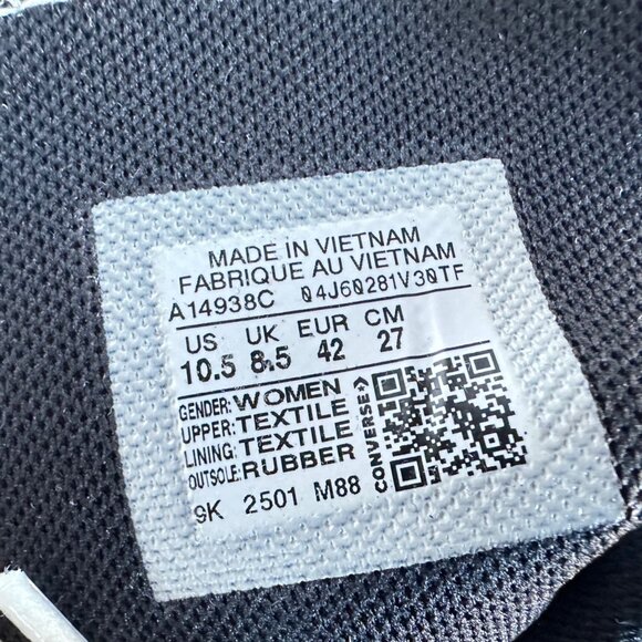 ❤️Converse Chuck Taylor Wedge Platform Leopard Sz 10.5 Women Shoes Black A14938C - Picture 11 of 11